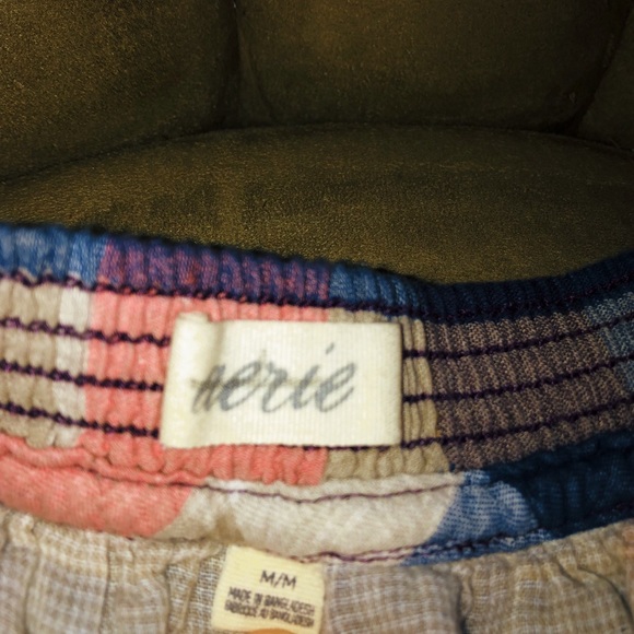 Aerie by American Eagle peach/blue/tan plaid skirt - Picture 4 of 7